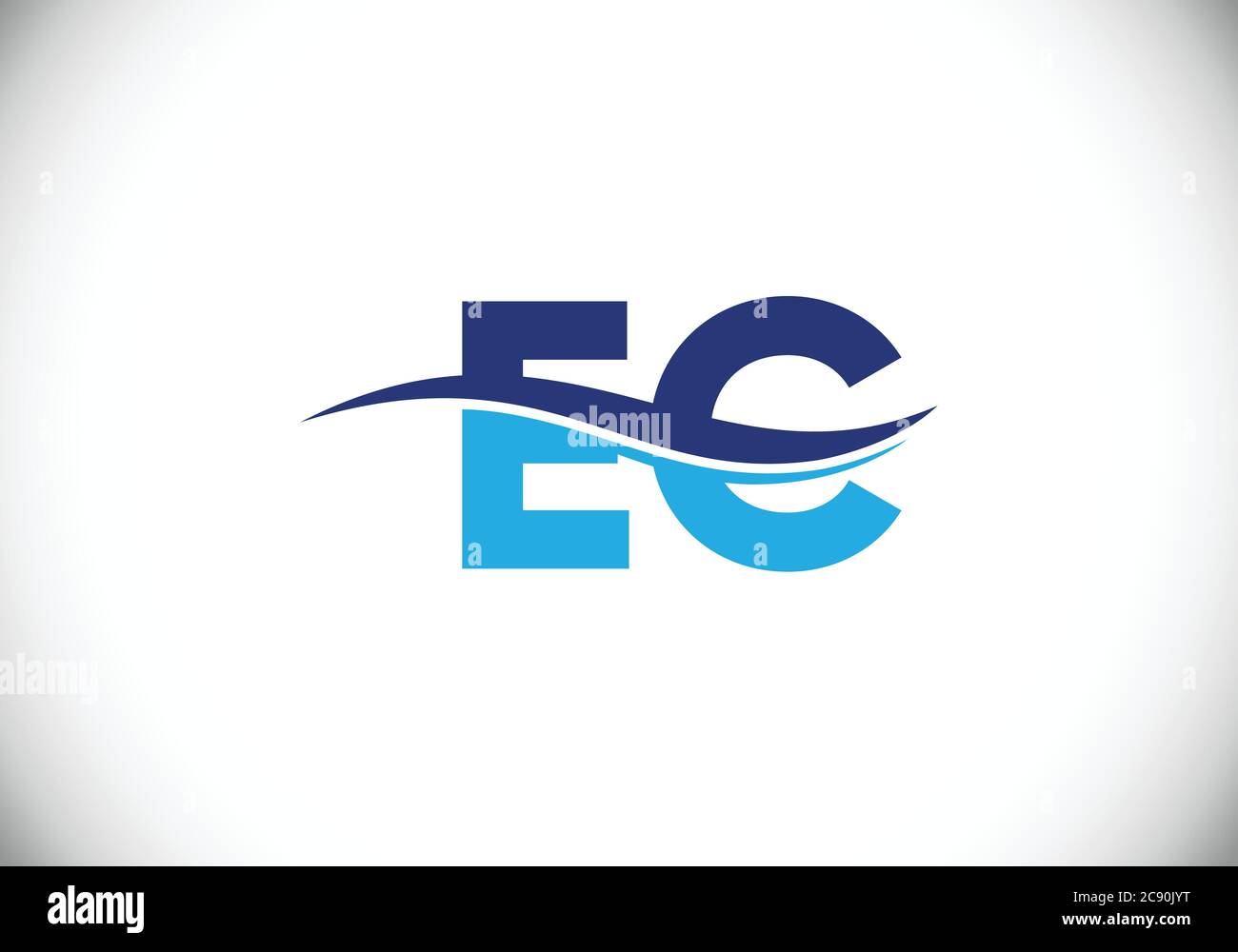 Initial Monogram Letter E C Logo Design Vector Template. E C Letter ...