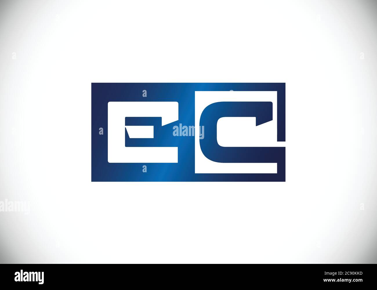 Initial Monogram Letter E C Logo Design Vector Template. E C Letter ...