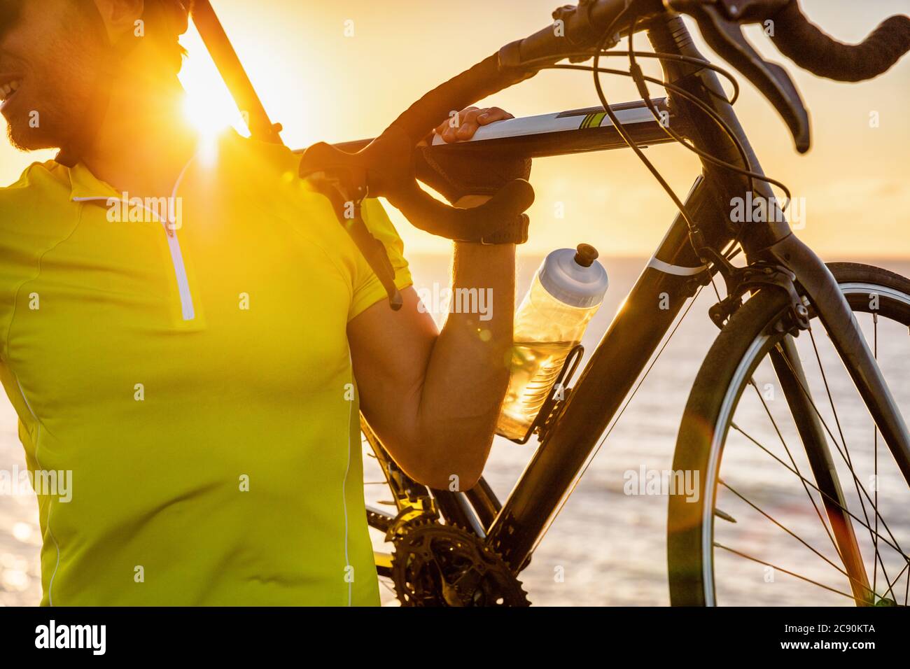 living on the road on a bicycle