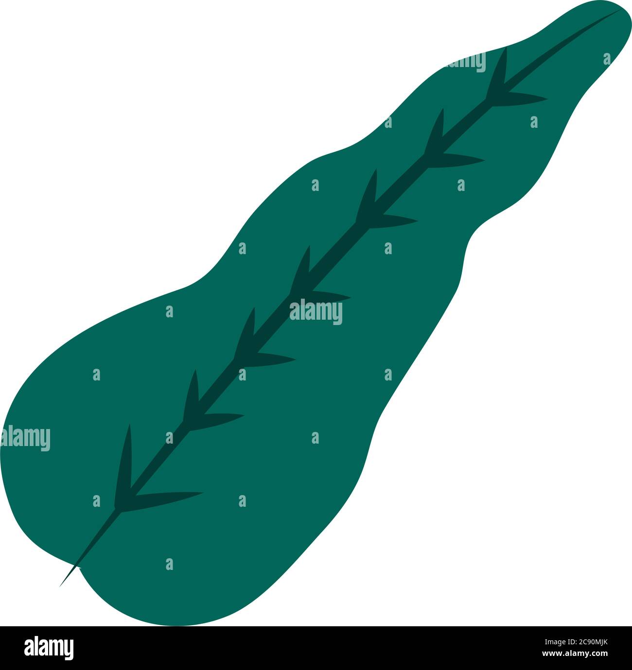 tropical leaf flat style icon design of Natural floral nature and plant ...