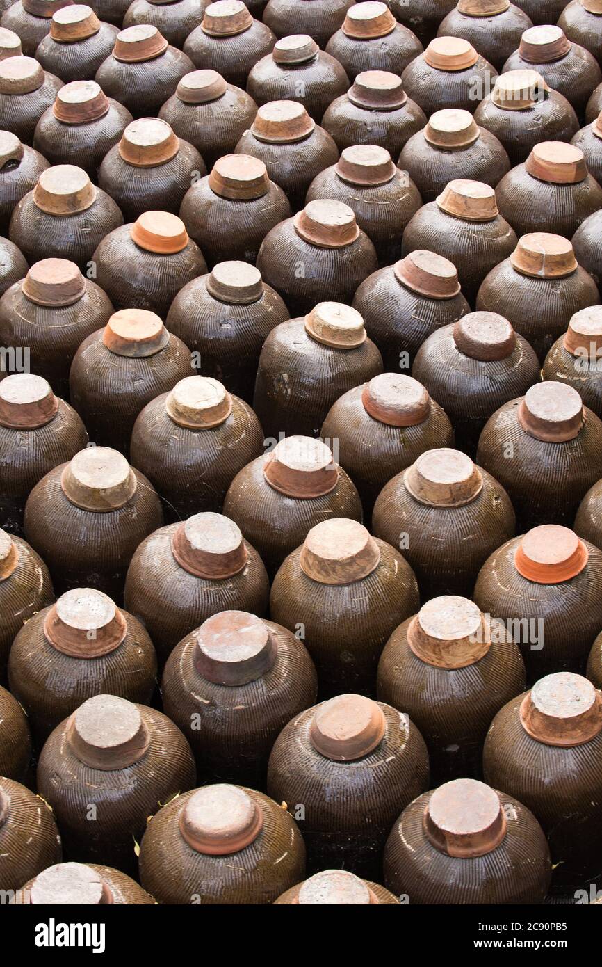 Chinese Rice wine containers, Beijing, China Stock Photo Alamy