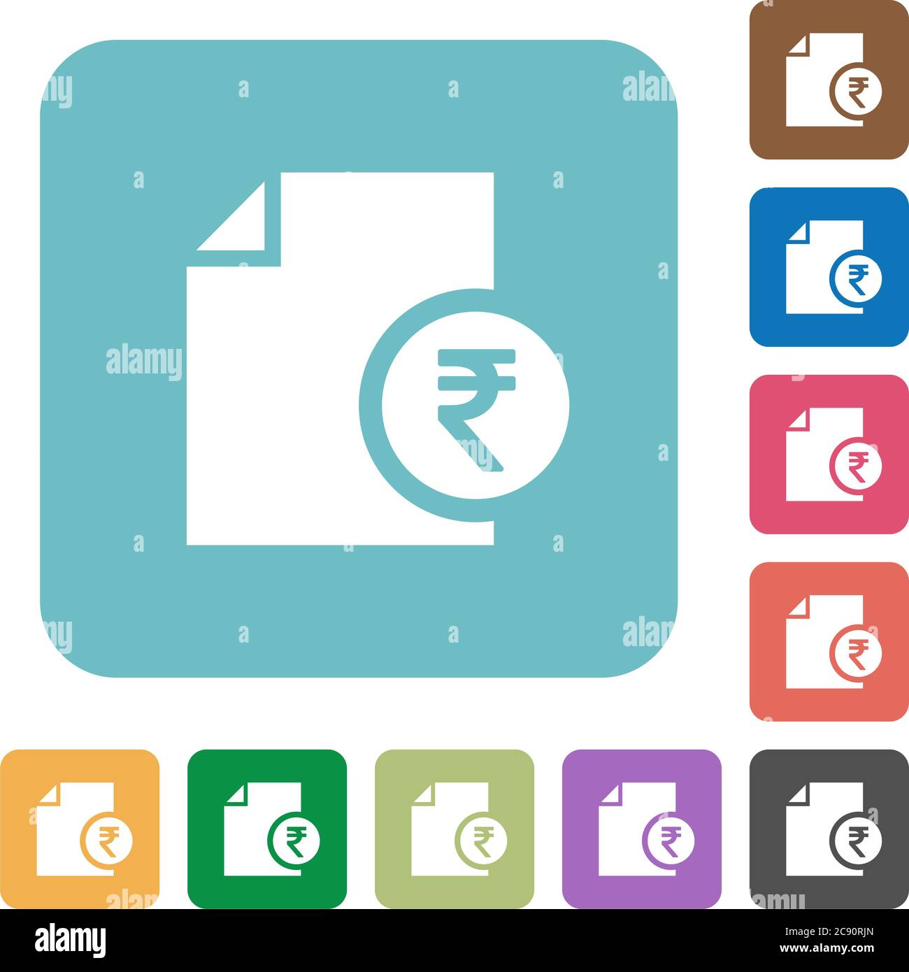 Blue sign indian rupee symbol Stock Vector Images - Alamy