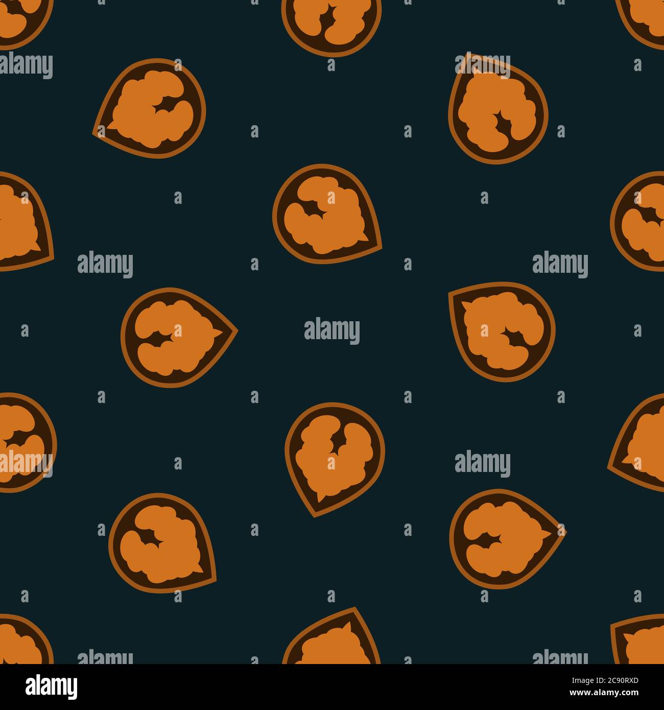 Nuts Vector illustration in thin line style Stock Vector