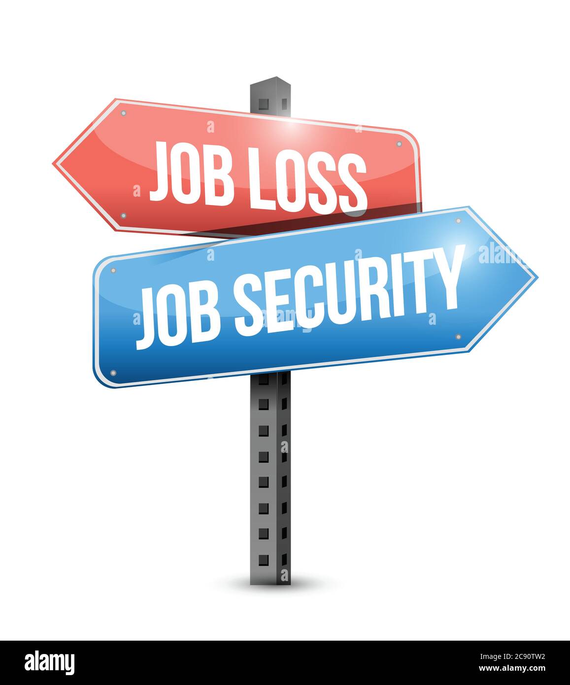 Job loss, job security illustration design over a white background
