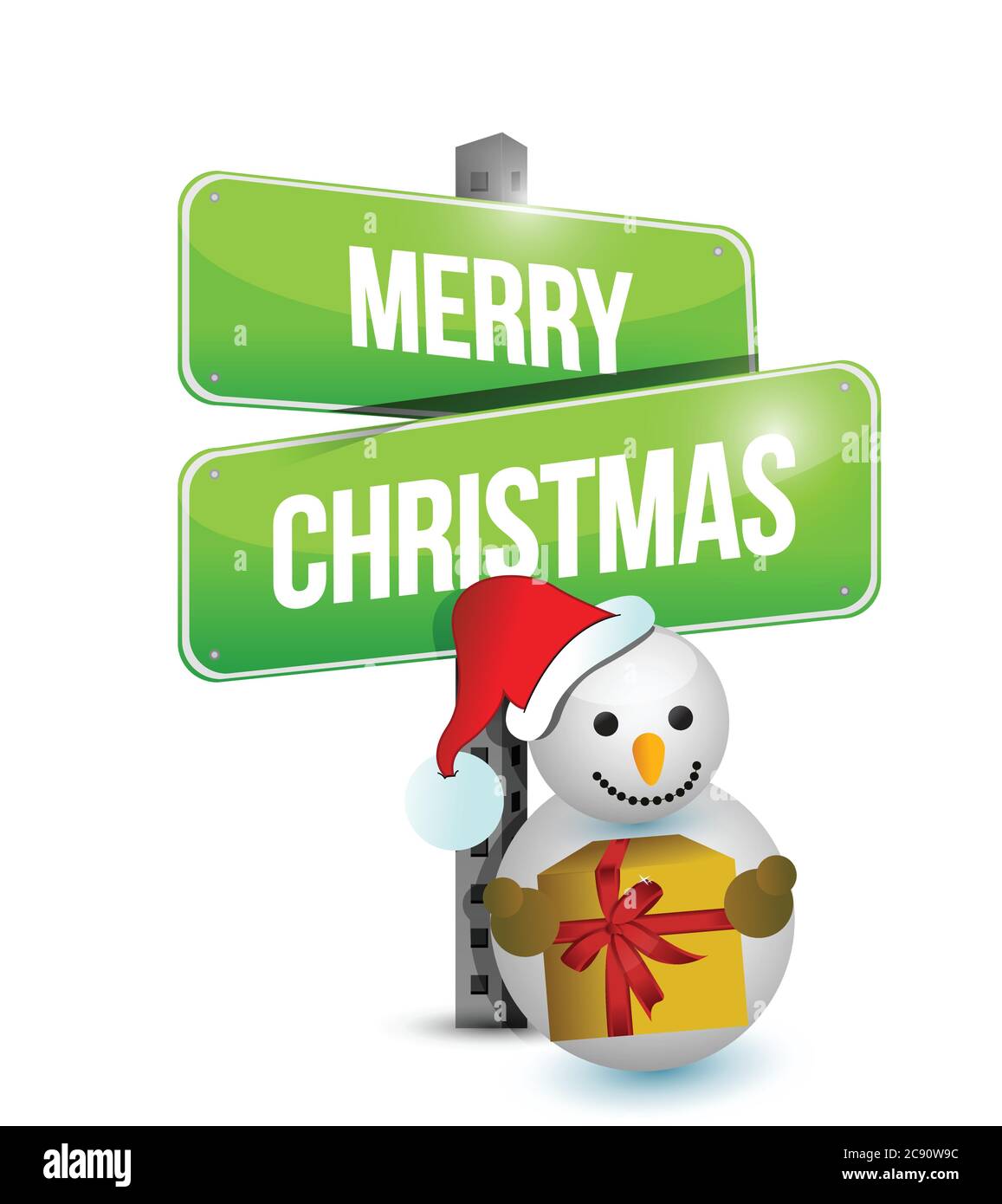 Snowman street lamp Stock Vector Images - Alamy