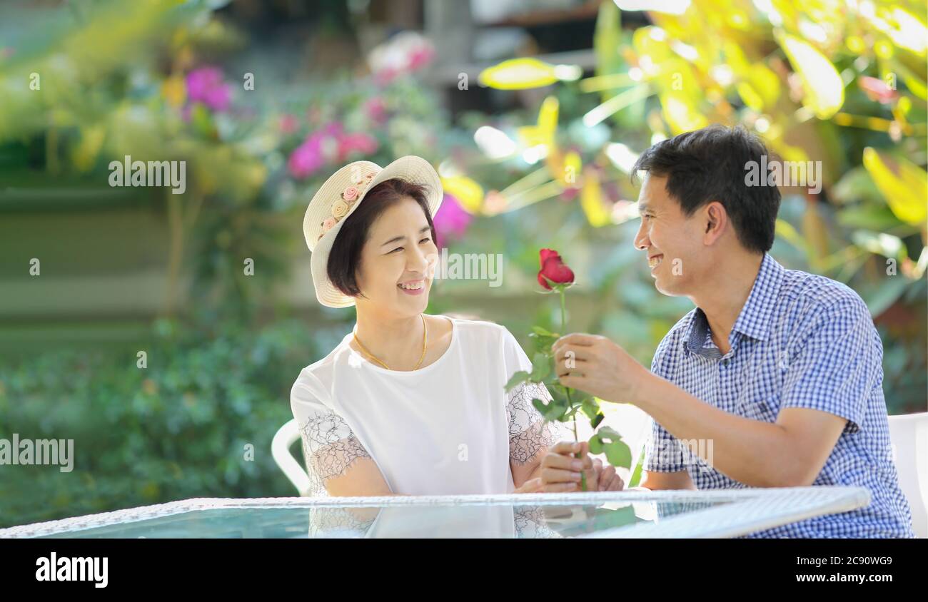 Asian middle aged man hi-res stock photography and images - Alamy