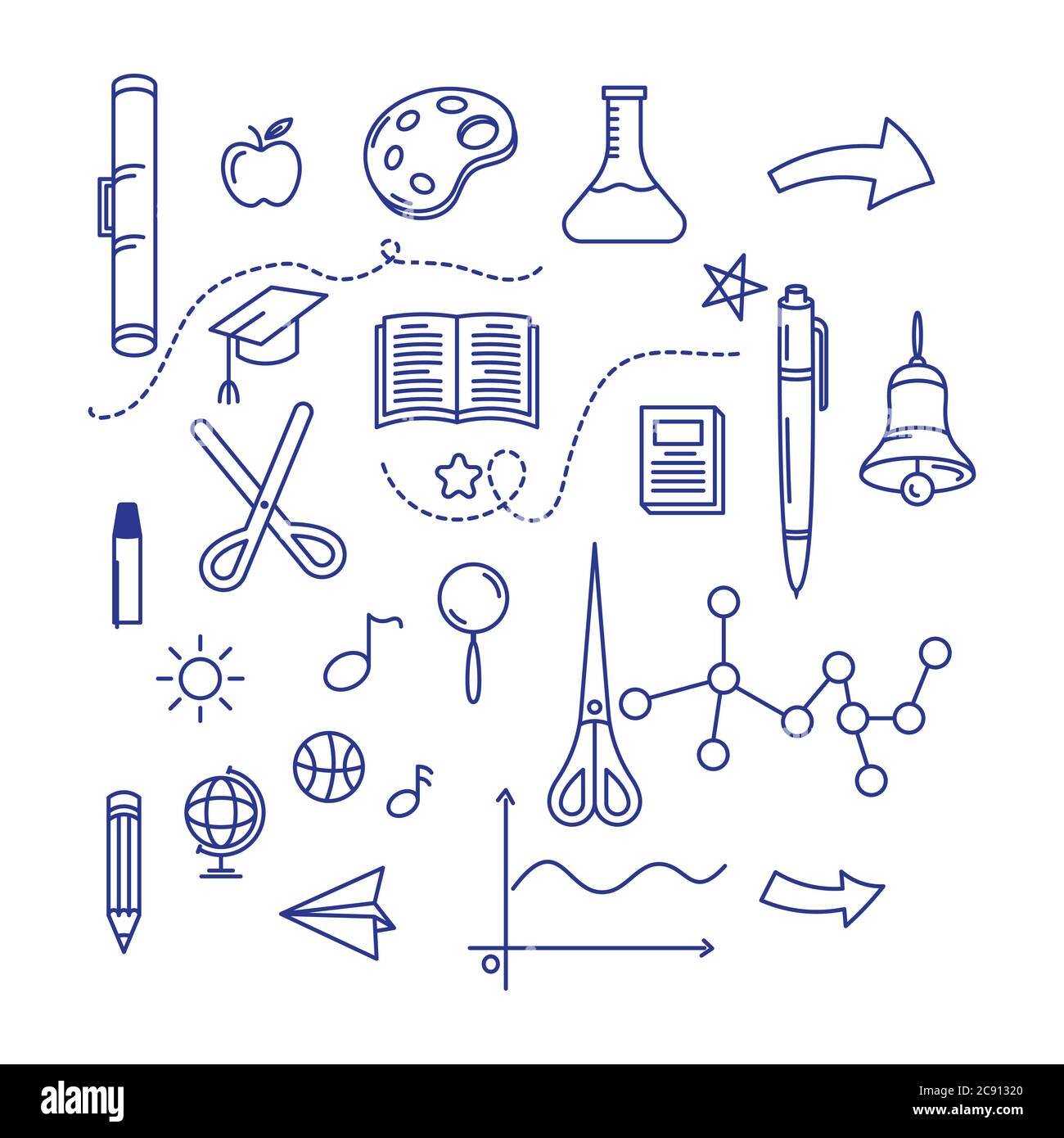 Back to school element  icon vector illustration design Stock Vector