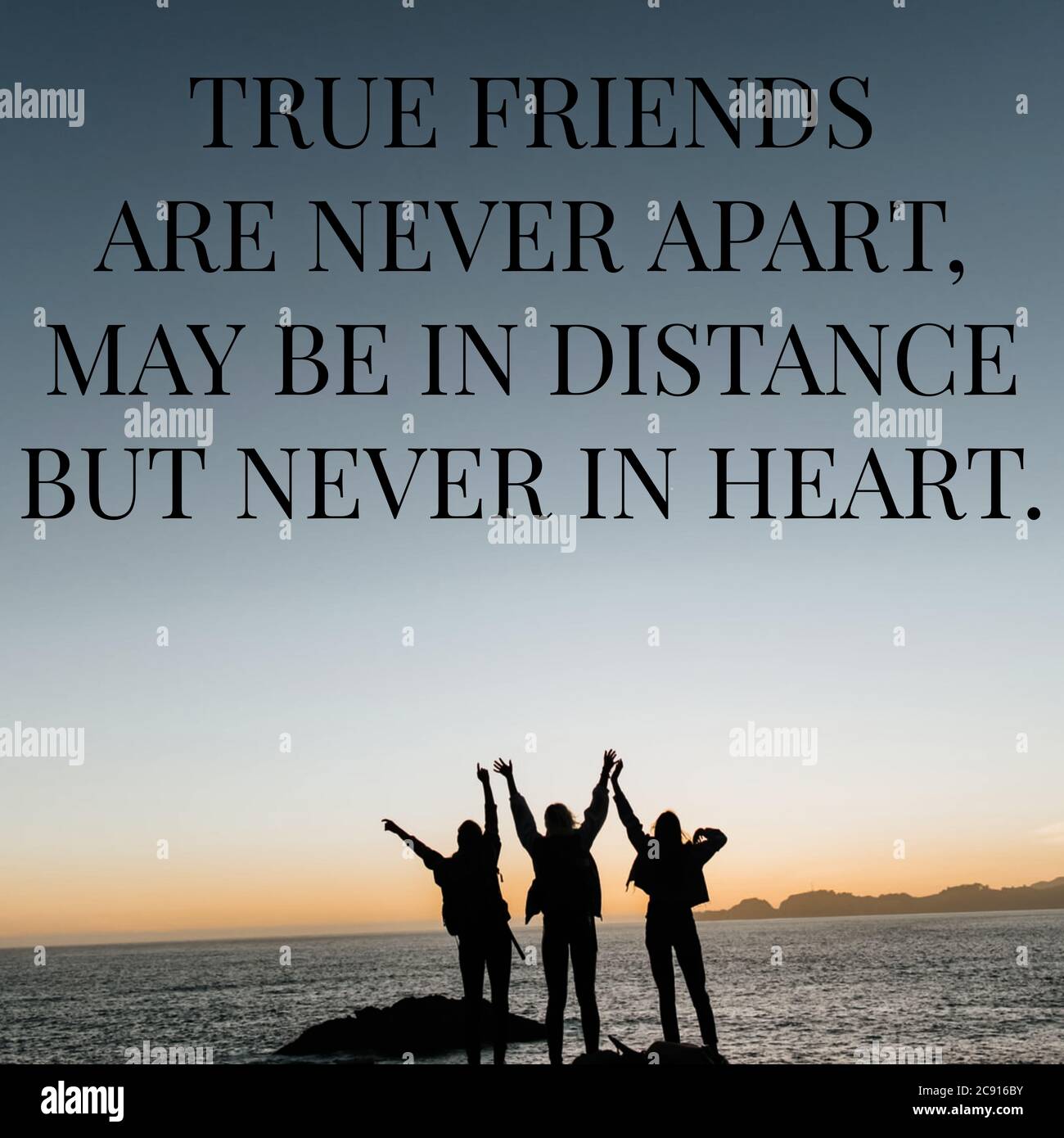 Friendship day quote on blurry image of friends. Friendship day ...