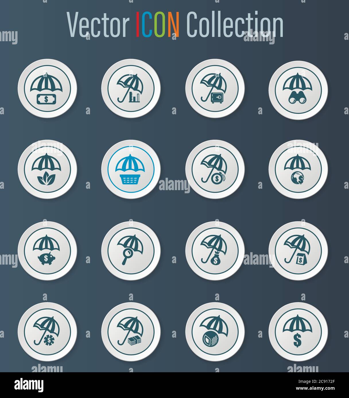 Insurance icons set Stock Vector Image & Art - Alamy
