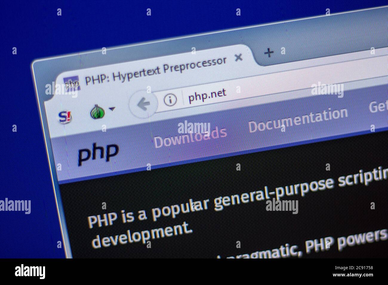Ryazan Russia June Homepage Of Php Website On The Display Of Pc Php  Netsexiezpix Web Porn