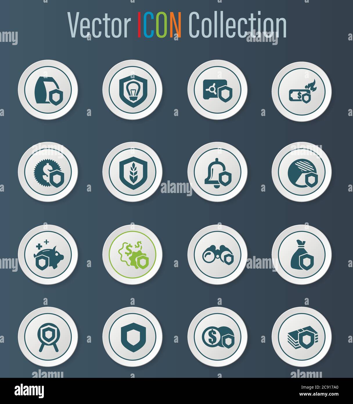 Insurance icons set Stock Vector Image & Art - Alamy