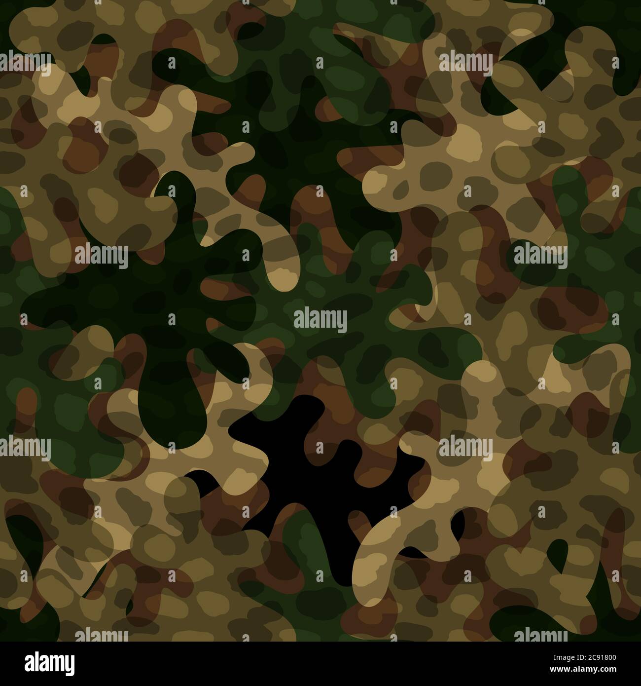 Woodland camouflage pattern background seamless vector illustration Woodland camouflage pattern background seamless vector illustration