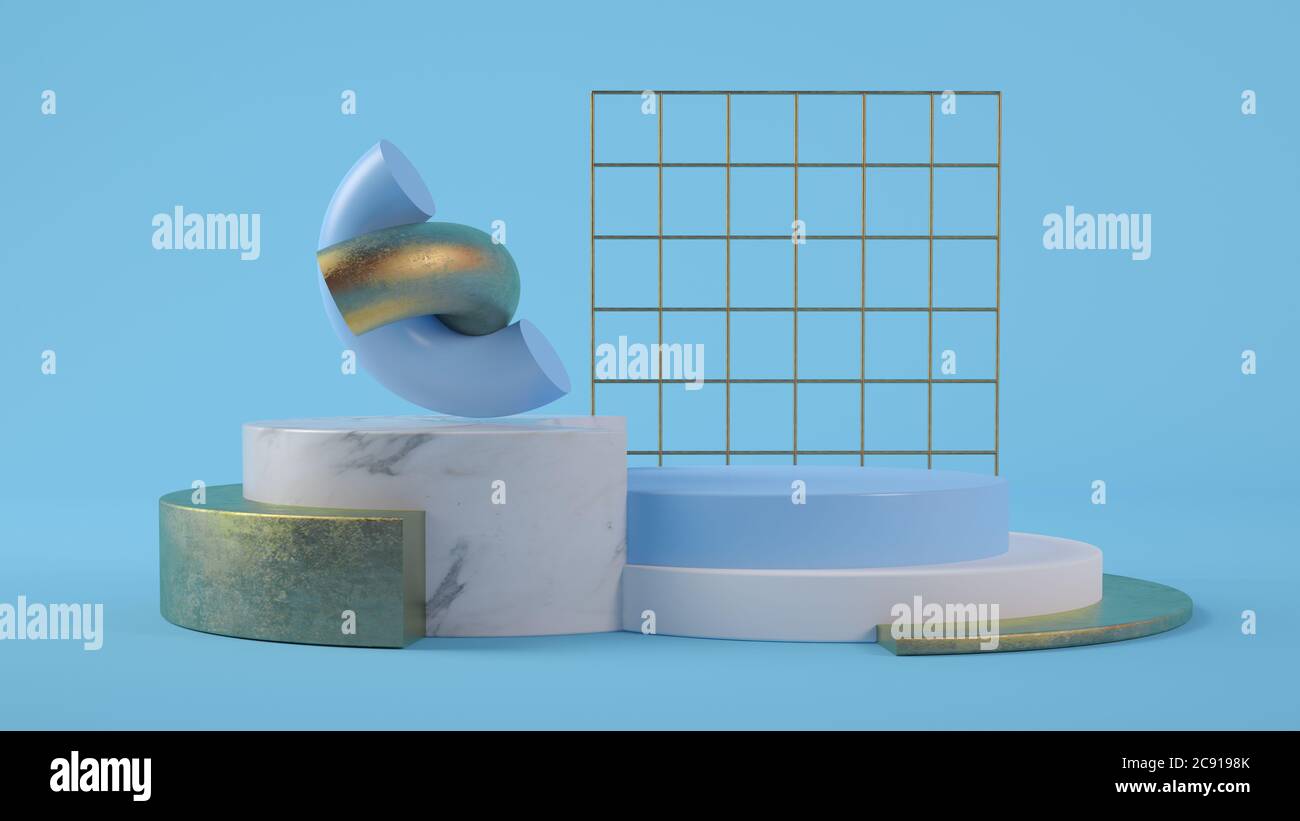 Primitives background for product presentation 3d rendering Stock Photo ...