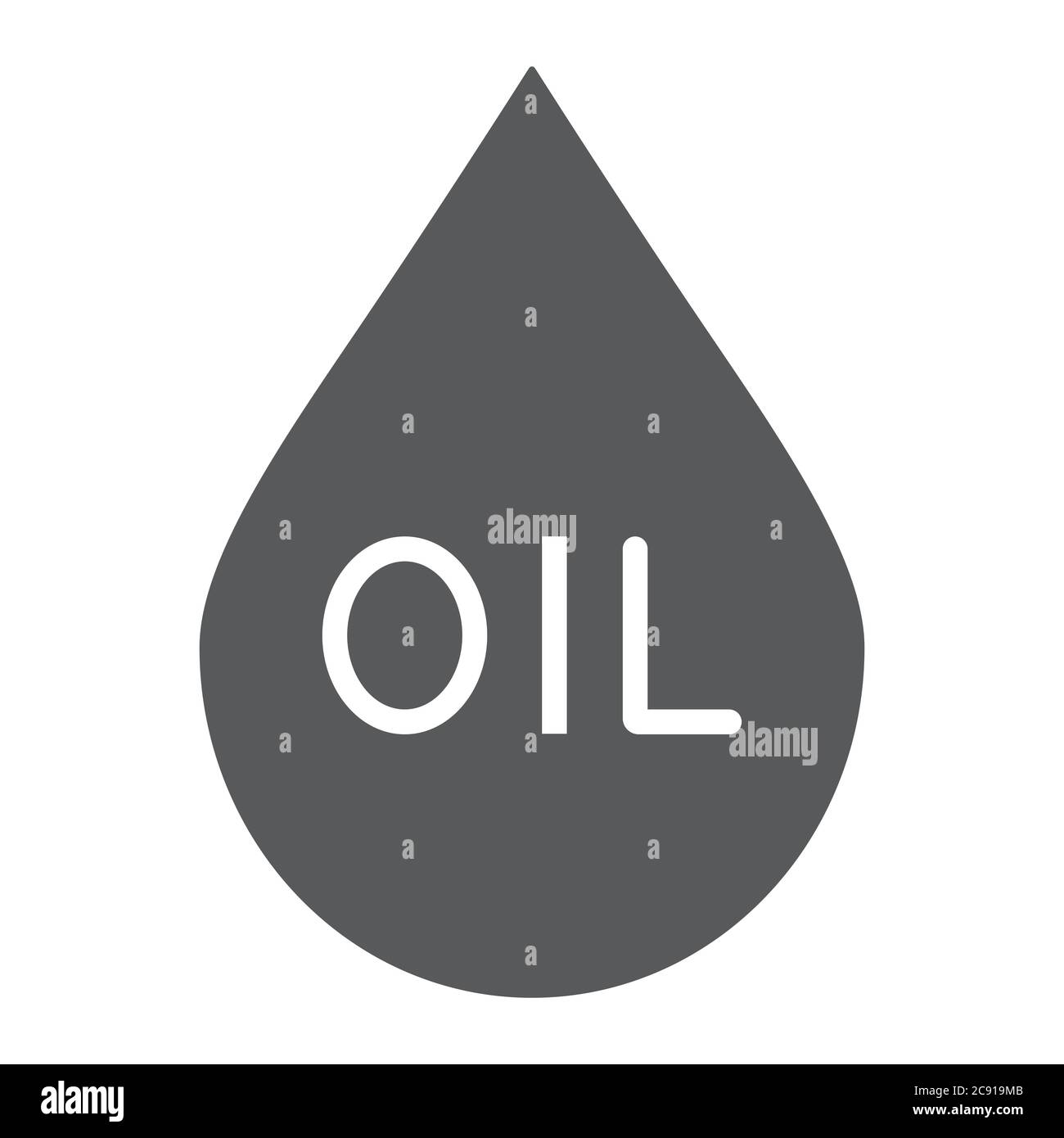 Oil drop glyph icon, fuel and liquid, oil droplet sign, vector graphics, a solid pattern on a