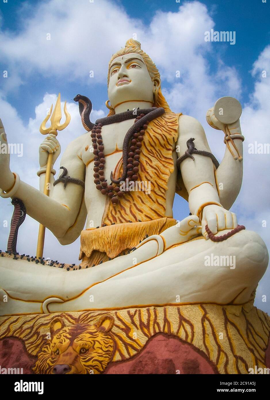 Statue Of Lord Shiva In India. Stock Photo