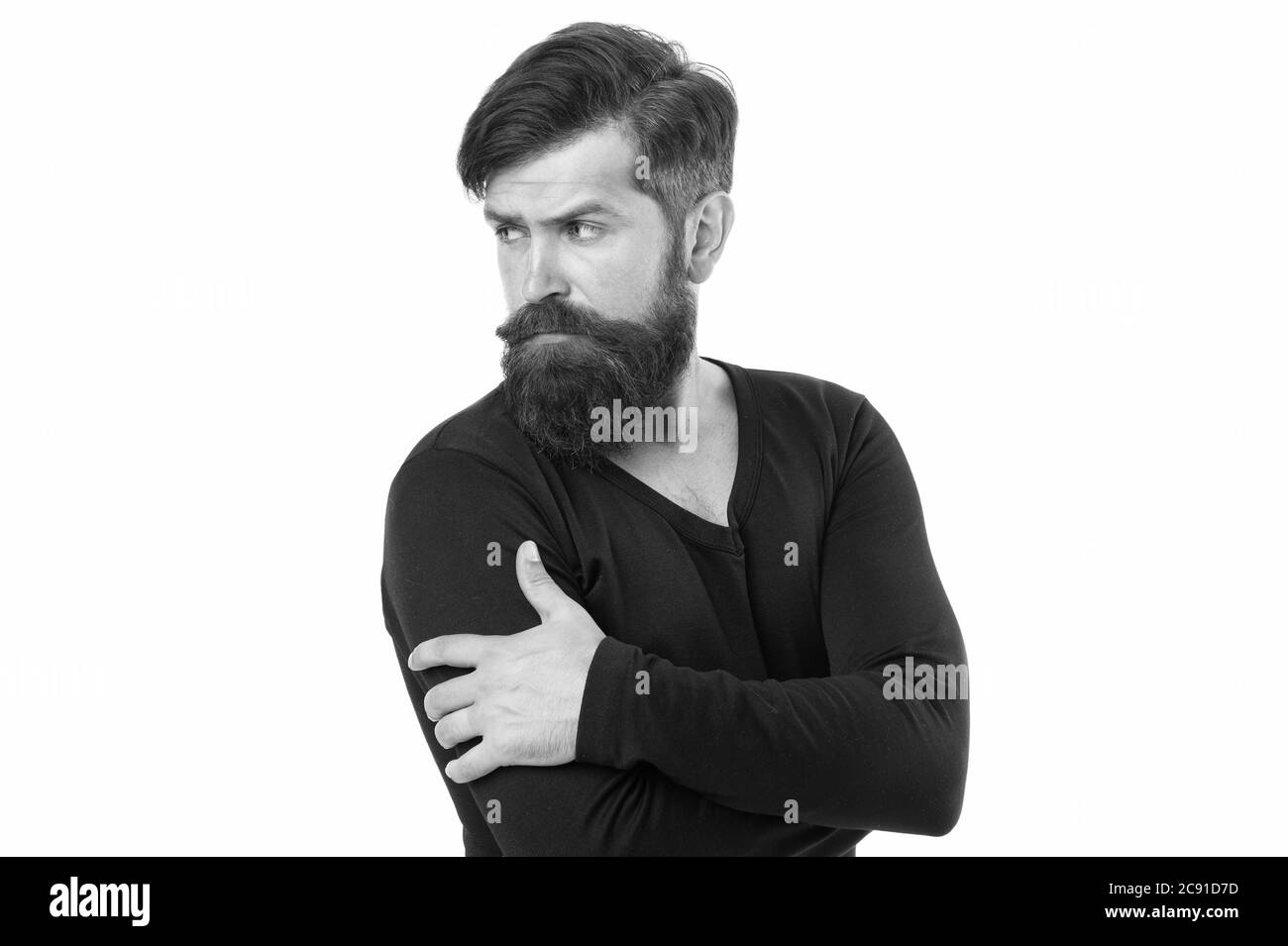 Feeling casual. Bearded mature hipster. autumn male fashion. brutal man after hairdresser or barber. Maintaining masculine look. Man with beard on unshaven face. Street style. modern lifestyle. Stock Photo