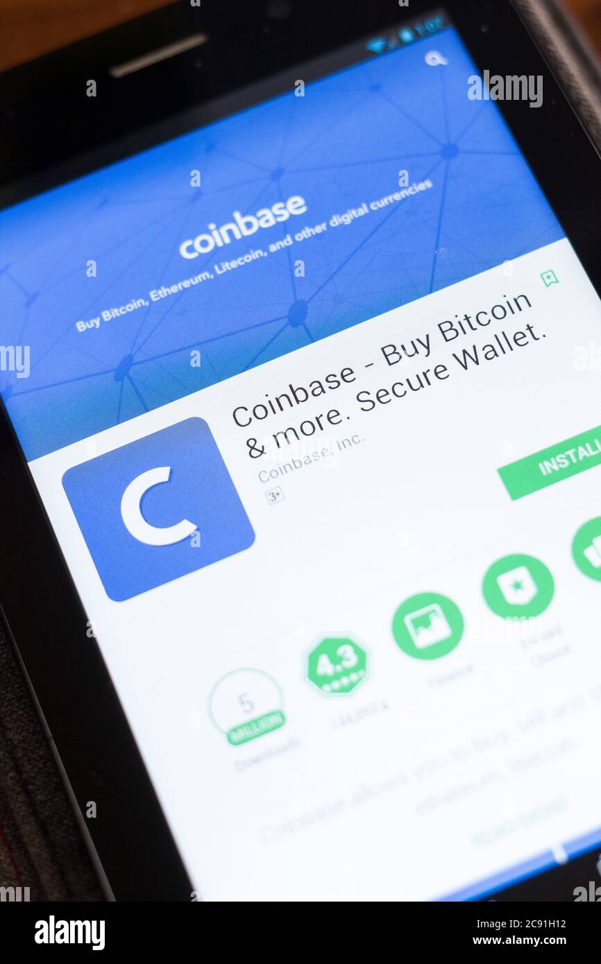 Coinbase buy bitcoin and more hi-res stock photography and images - Alamy