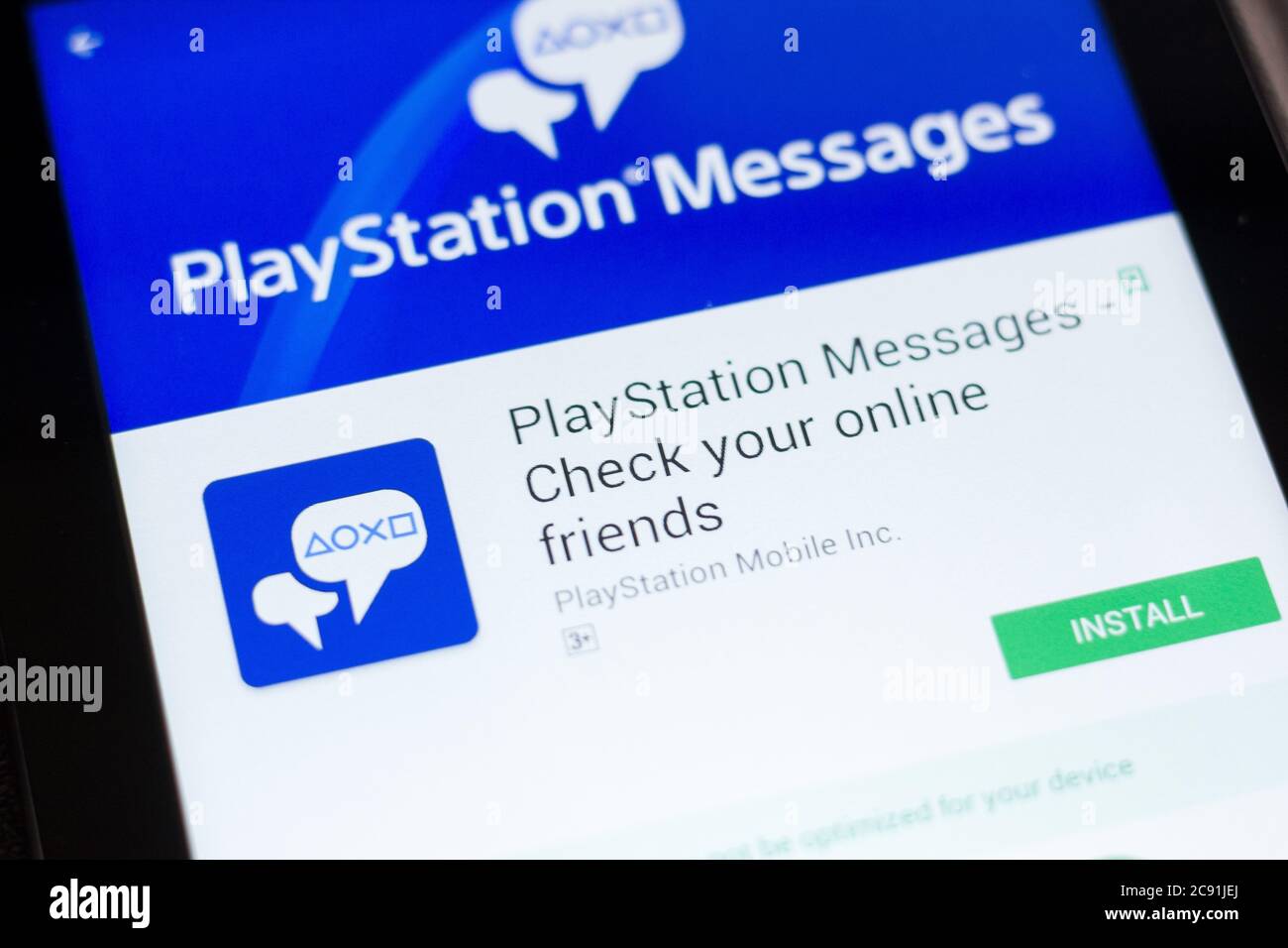 Playstation Messages High Resolution Stock Photography and Images - Alamy