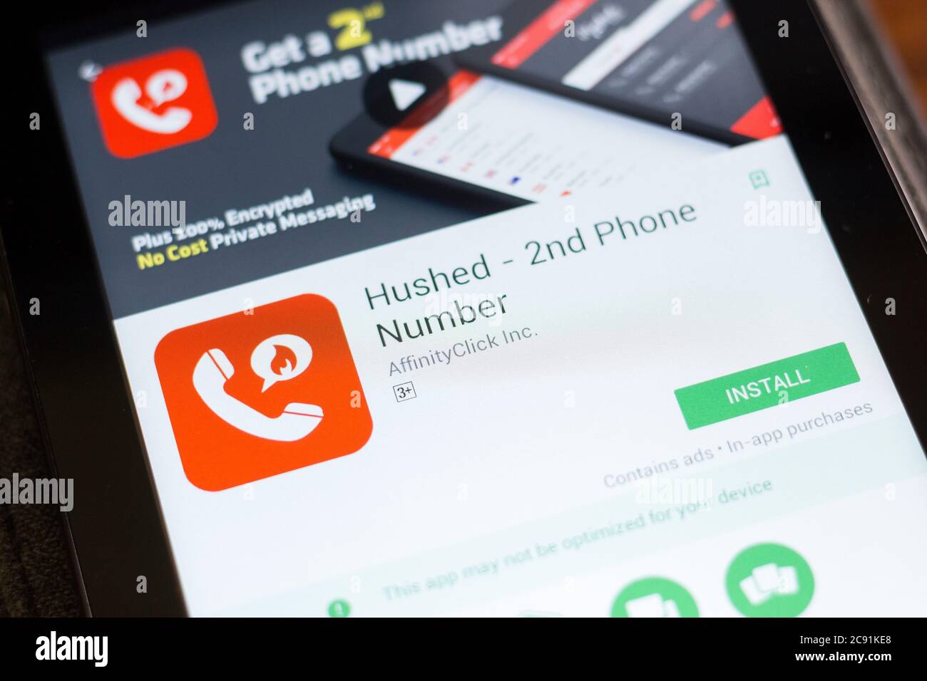 Hushed app hires stock photography and images Alamy