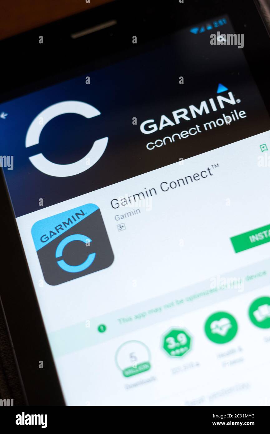 Garmin connect app hi-res stock photography and images - Alamy