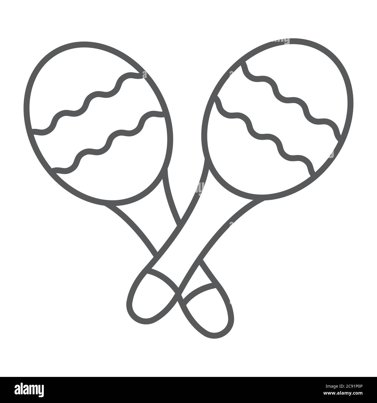 Maracas Maraca. Instrument De Percussion Musique Maraca Illustration de  Vecteur - Illustration du calebasse, contour: 249104971