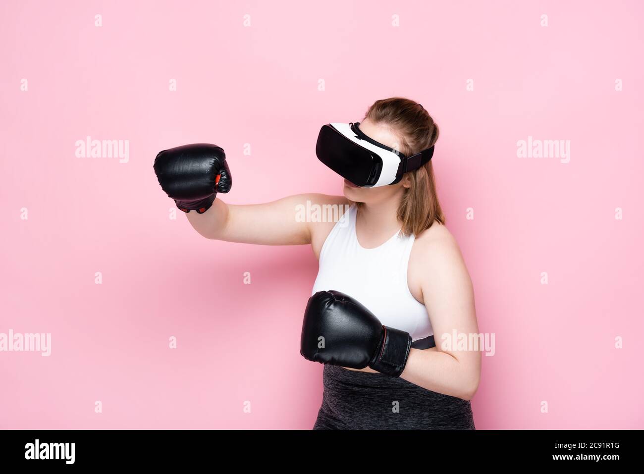 Boxing gloves hotsell and headset