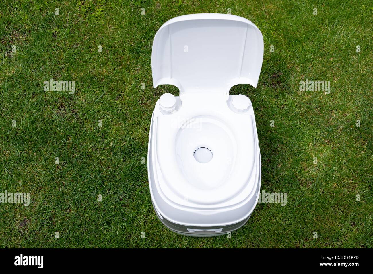 Picture of a clean and chemical toilet outdoor Stock Photo Alamy