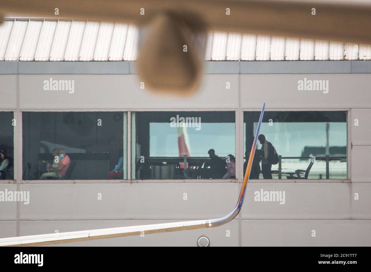 Glasgow, Scotland, UK. 28th July, 2020. Pictured Passengers (wearing