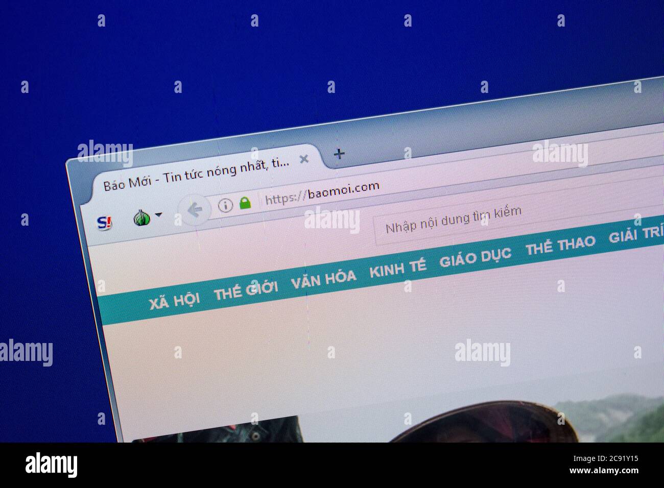 Ryazan Russia June 26 2018 Homepage Of Baomoi Website On The Ryazan Russia June 26 2018 Homepage Of Baomoi Website On The