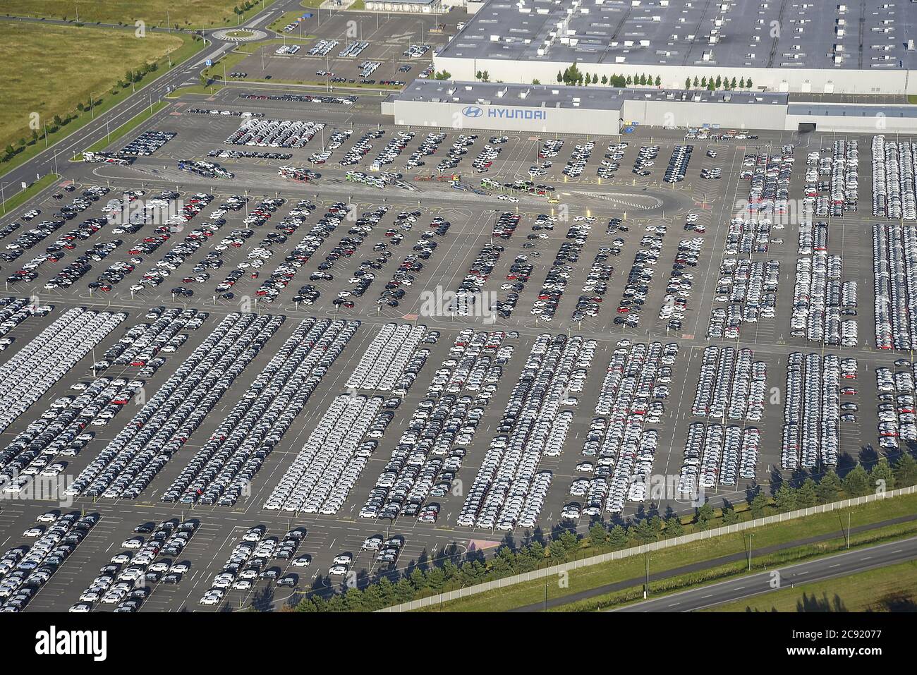 Aerial view of the Hyundai Motor Manufacturing Czech plant on