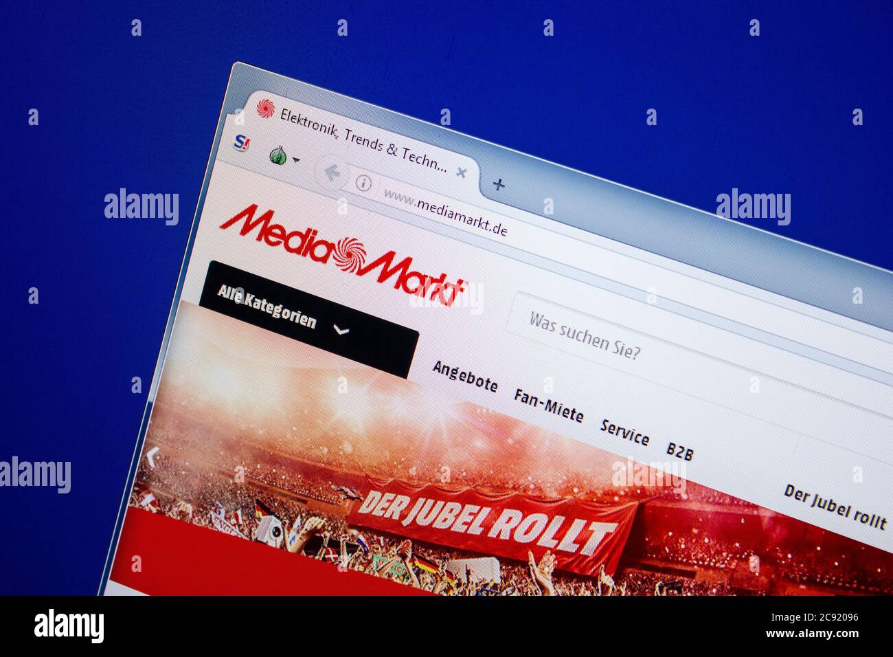 Ryazan, Russia - June 26, 2018: Homepage of Mediamarkt website on the  display of PC. URL - Mediamarkt.de Stock Photo - Alamy