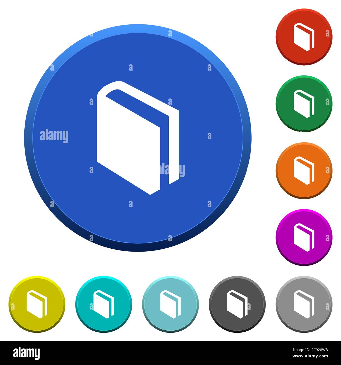 Smooth blue colors icons hi-res stock photography and images - Alamy