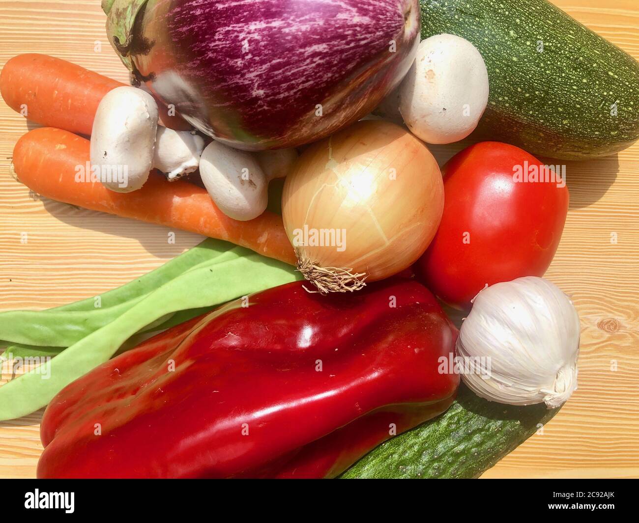 Verduras frescas y hortalizas Stock Photo