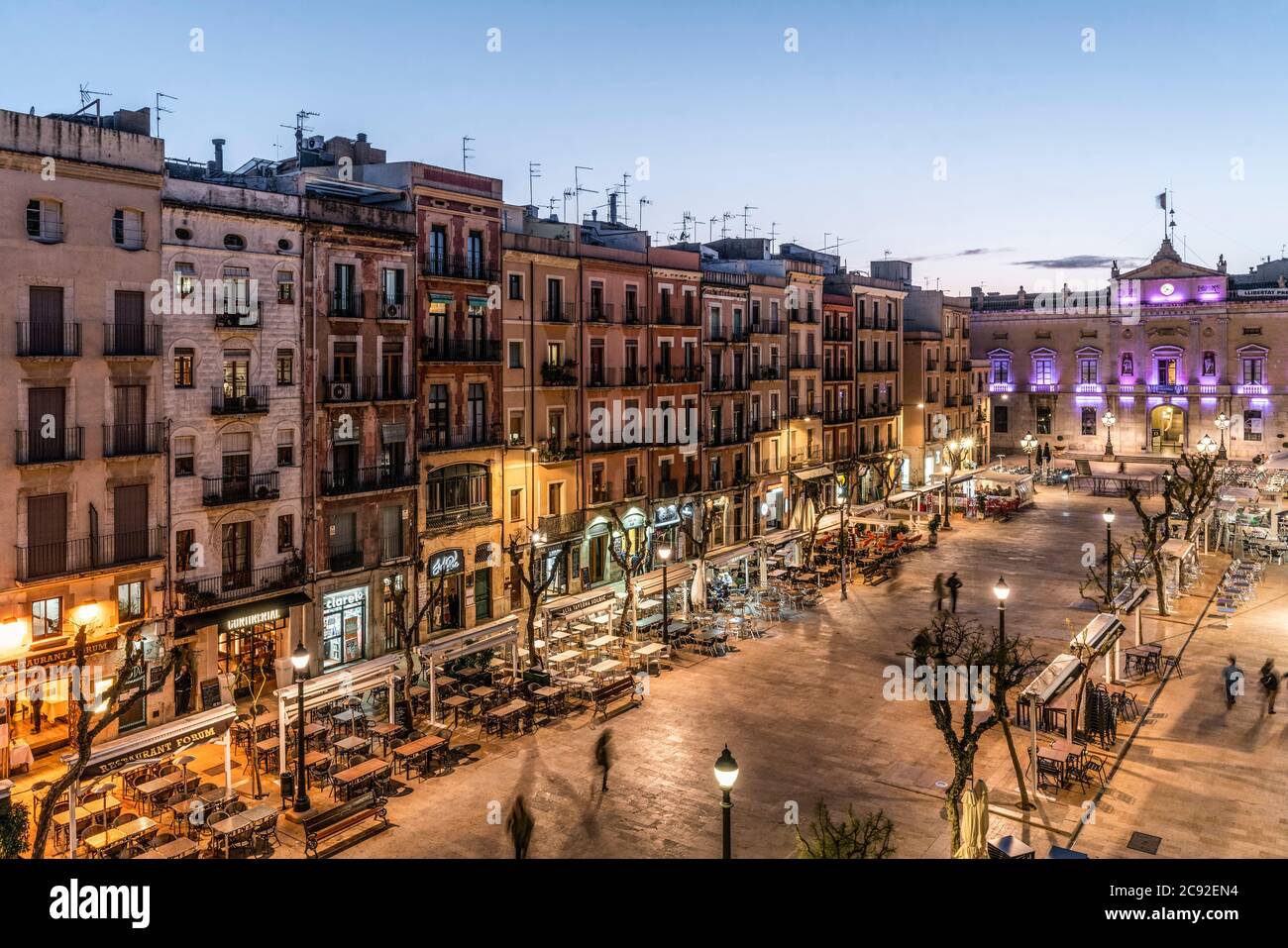 Placa de la font, font square, tarragona, catalonia, spain Stock Photo