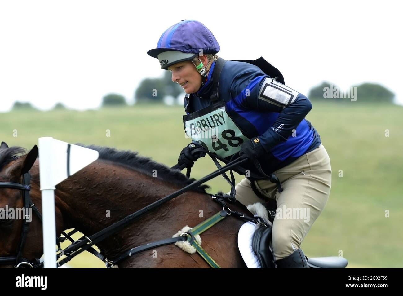 Zara Tindall MBE Equestrian Olympian competing at Eventing Eventing World Champion 2006 Daughter of Anne, Princess Royal and Capt. Mark Phillips Stock Photo