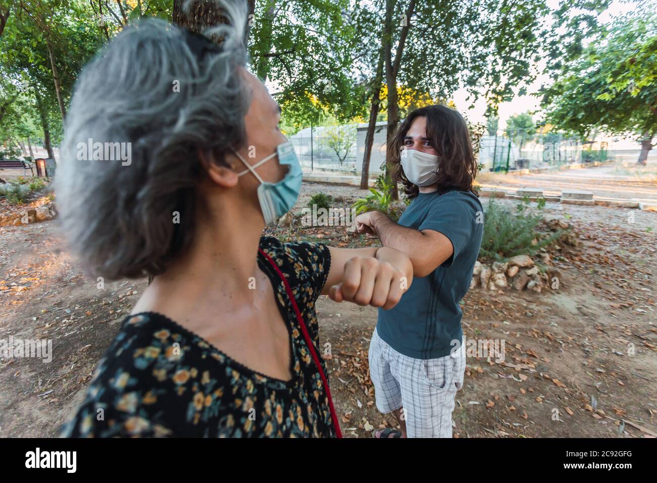 Keeping social distance Stock Photo - Alamy