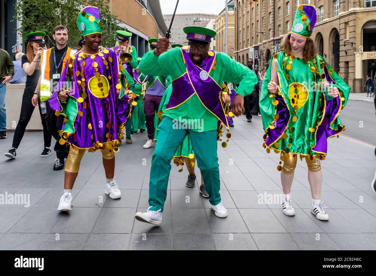 A Group Of Street Dancers, London Bridge Station Area, London, England. Stock Photo
