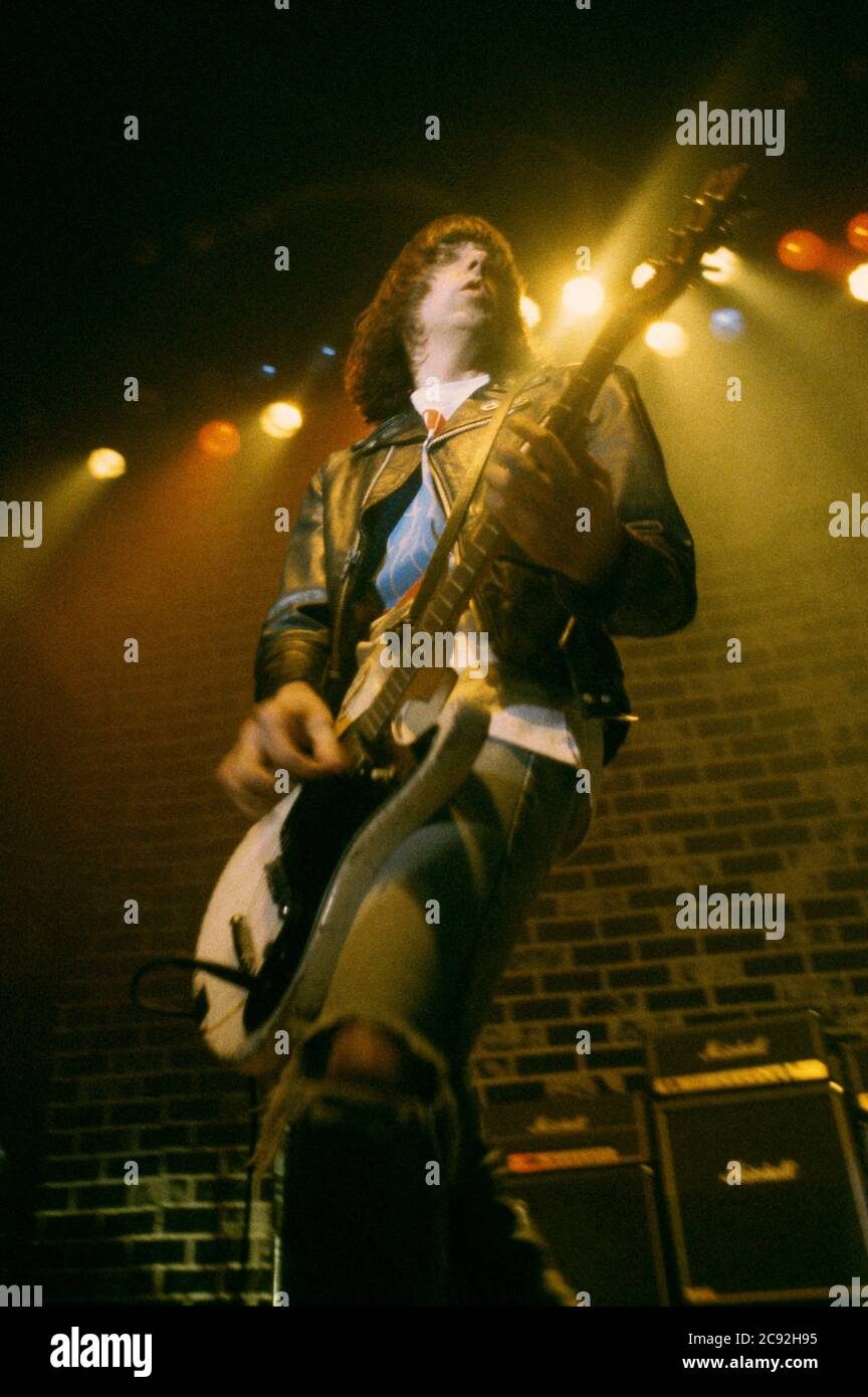Johnny Ramone of the Ramones live at the SuperBang '93 in the