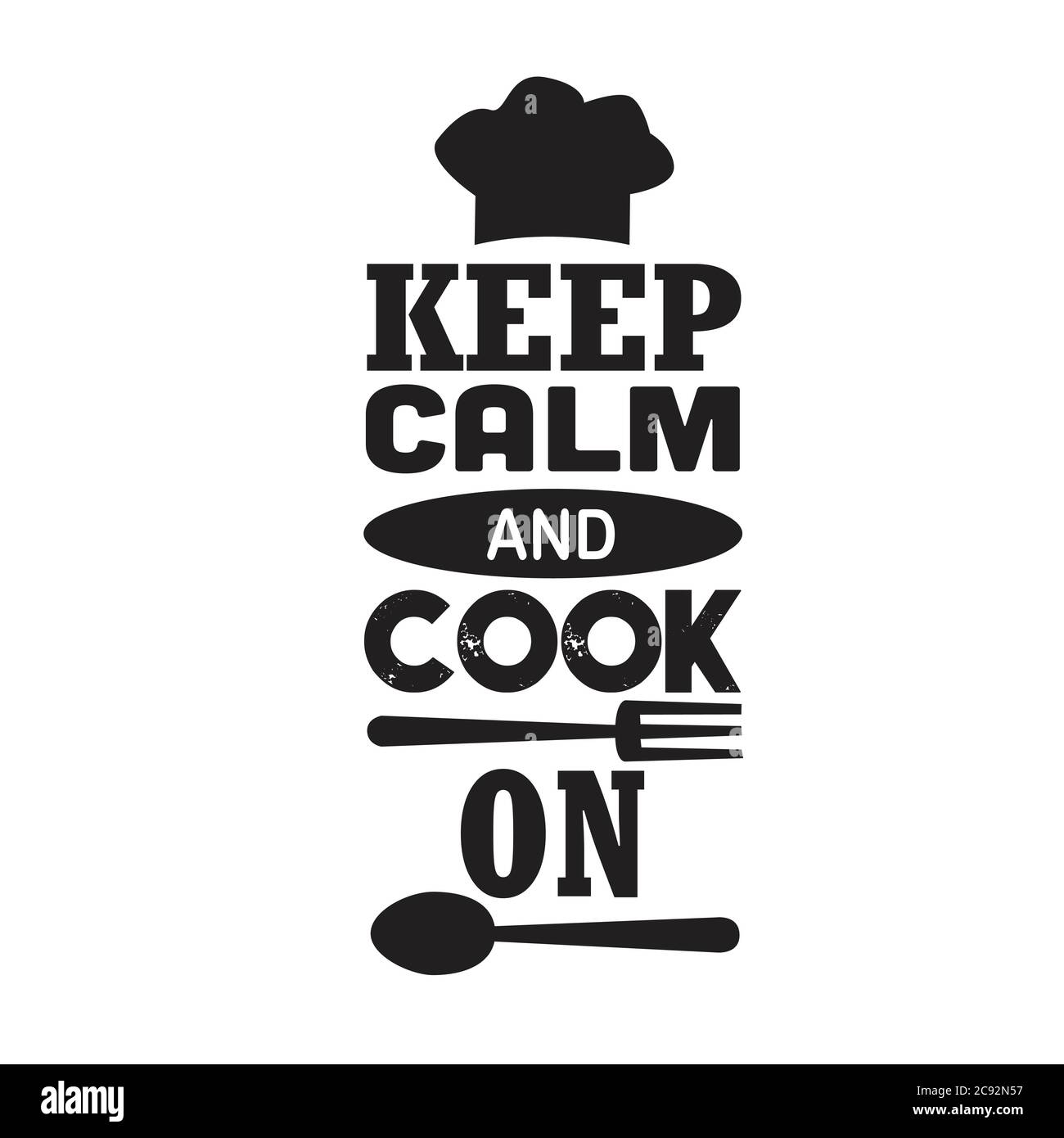 Cooking Quote and saying. Keep calm and cook on Stock Vector Image ...