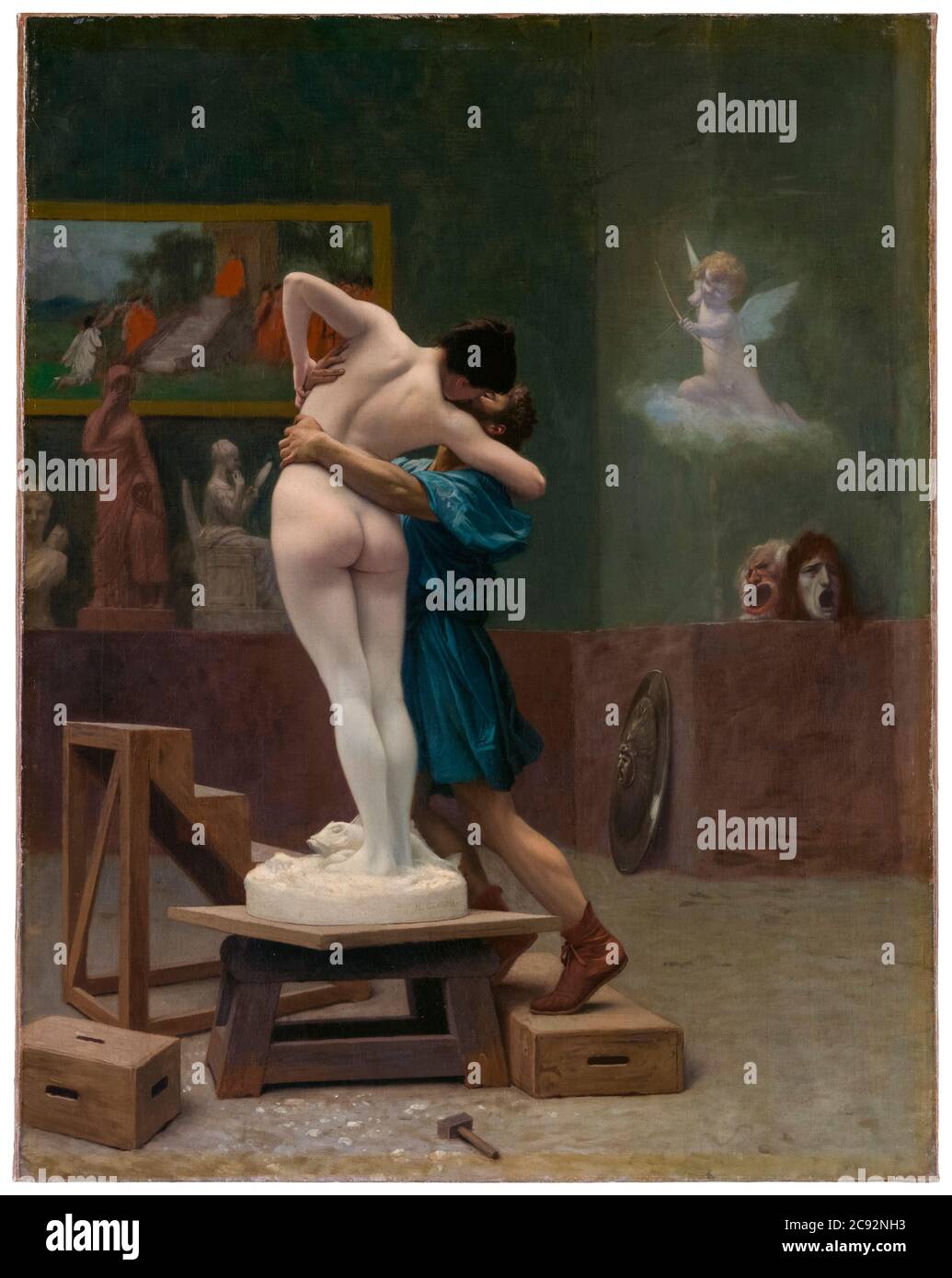 Jean Léon Gérôme, painting, Pygmalion and Galatea, circa 1890 Stock Photo