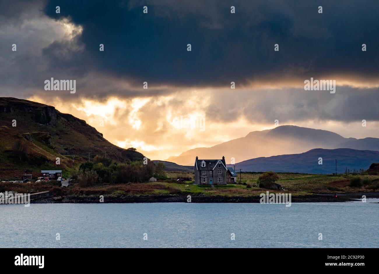 Kerrera, an island in the Scottish Inner Hebrides near Oban, Argyll and Bute. Stock Photo