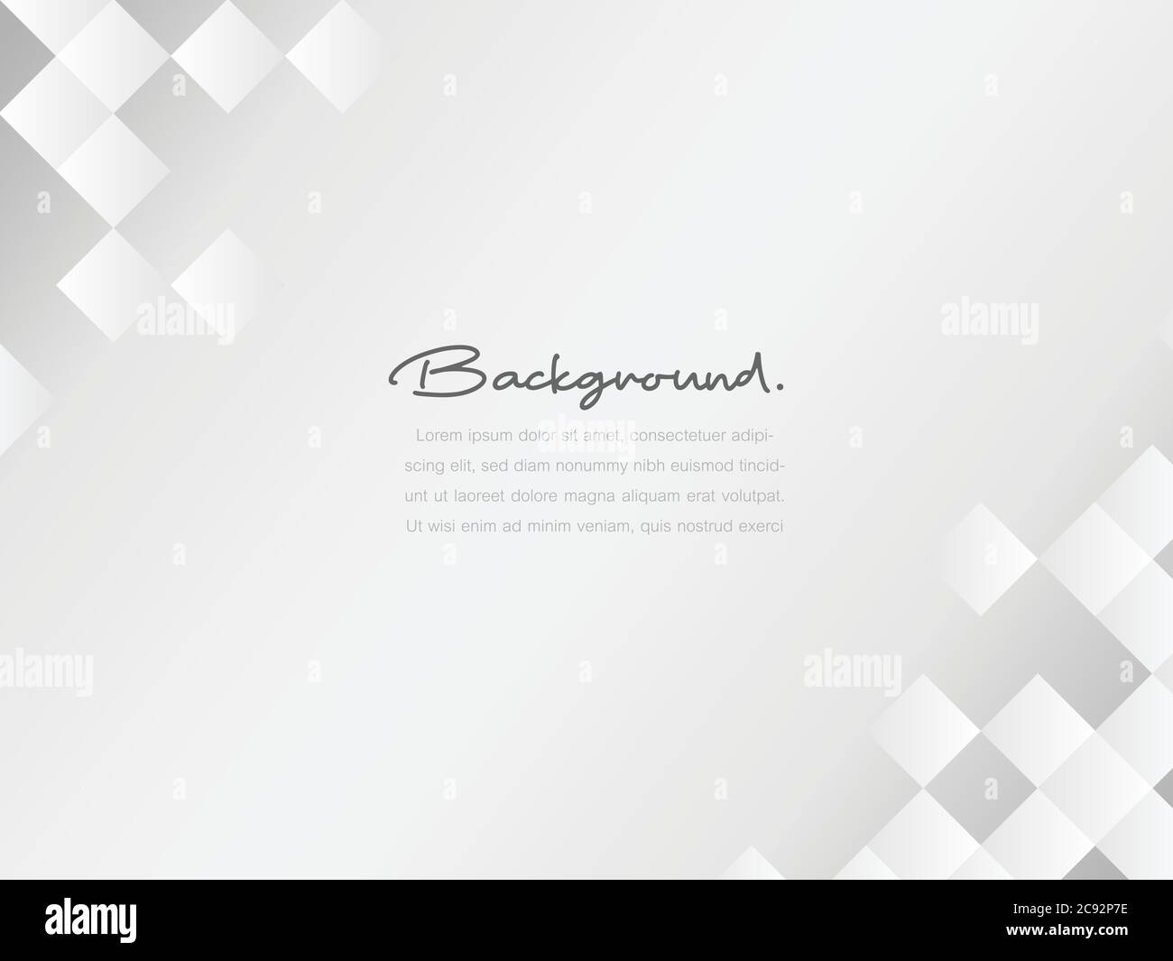 Creative minimal geometric with dynamic shapes abstract white and grey ...