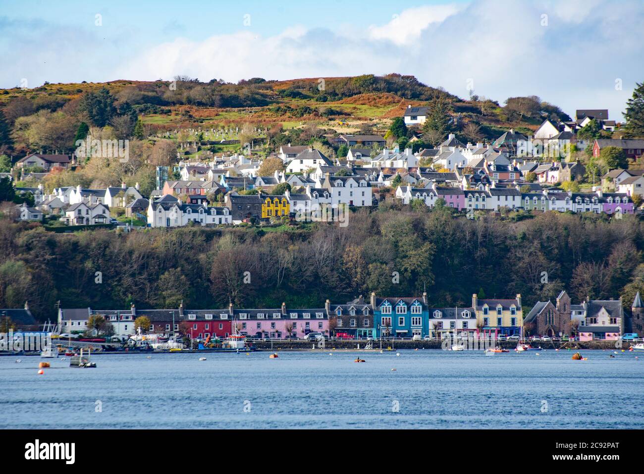 Tobermory, the capital of the Isle of Mull in the Scottish Inner Hebrides. Stock Photo