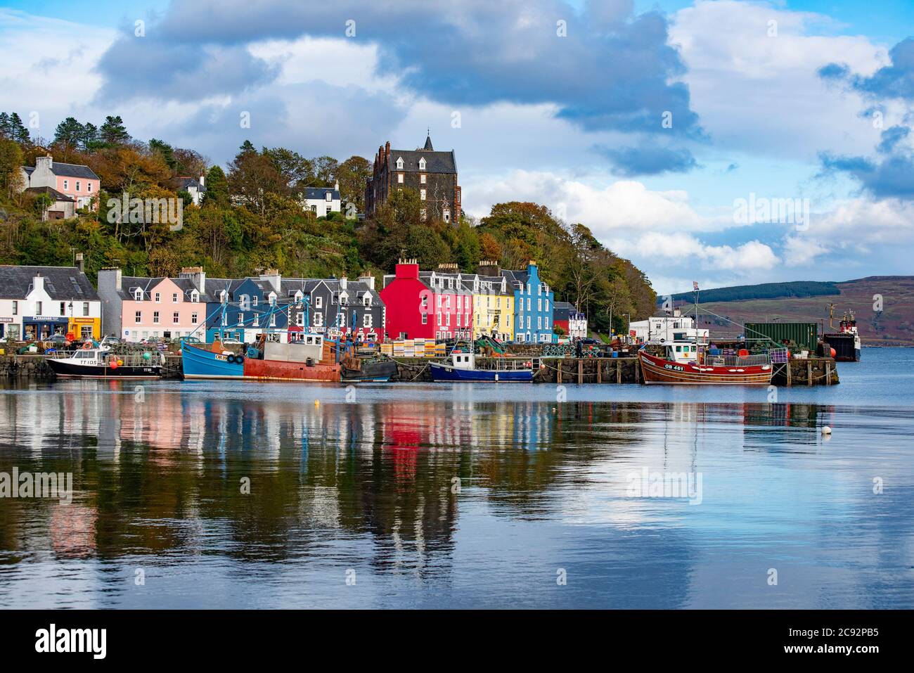 Tobermory, the capital of the Isle of Mull in the Scottish Inner Hebrides. Stock Photo