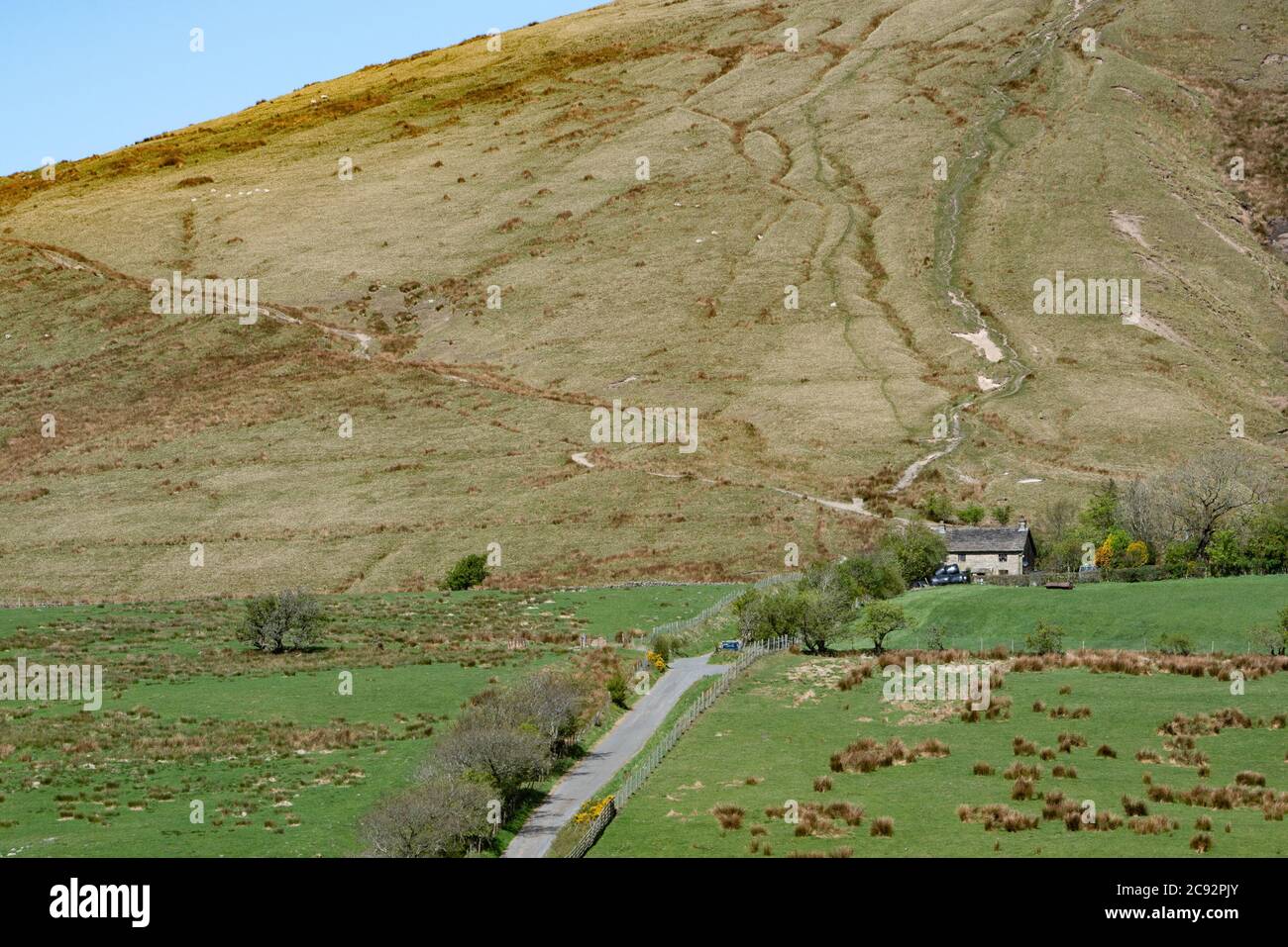 A view of Fell Foot, Parlick Fell, Chipping, Preston, Lancashire, UK Stock Photo