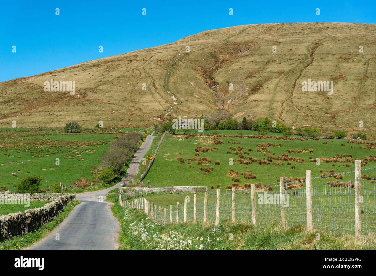 A view of Fell Foot, Parlick Fell, Chipping, Preston, Lancashire, UK Stock Photo