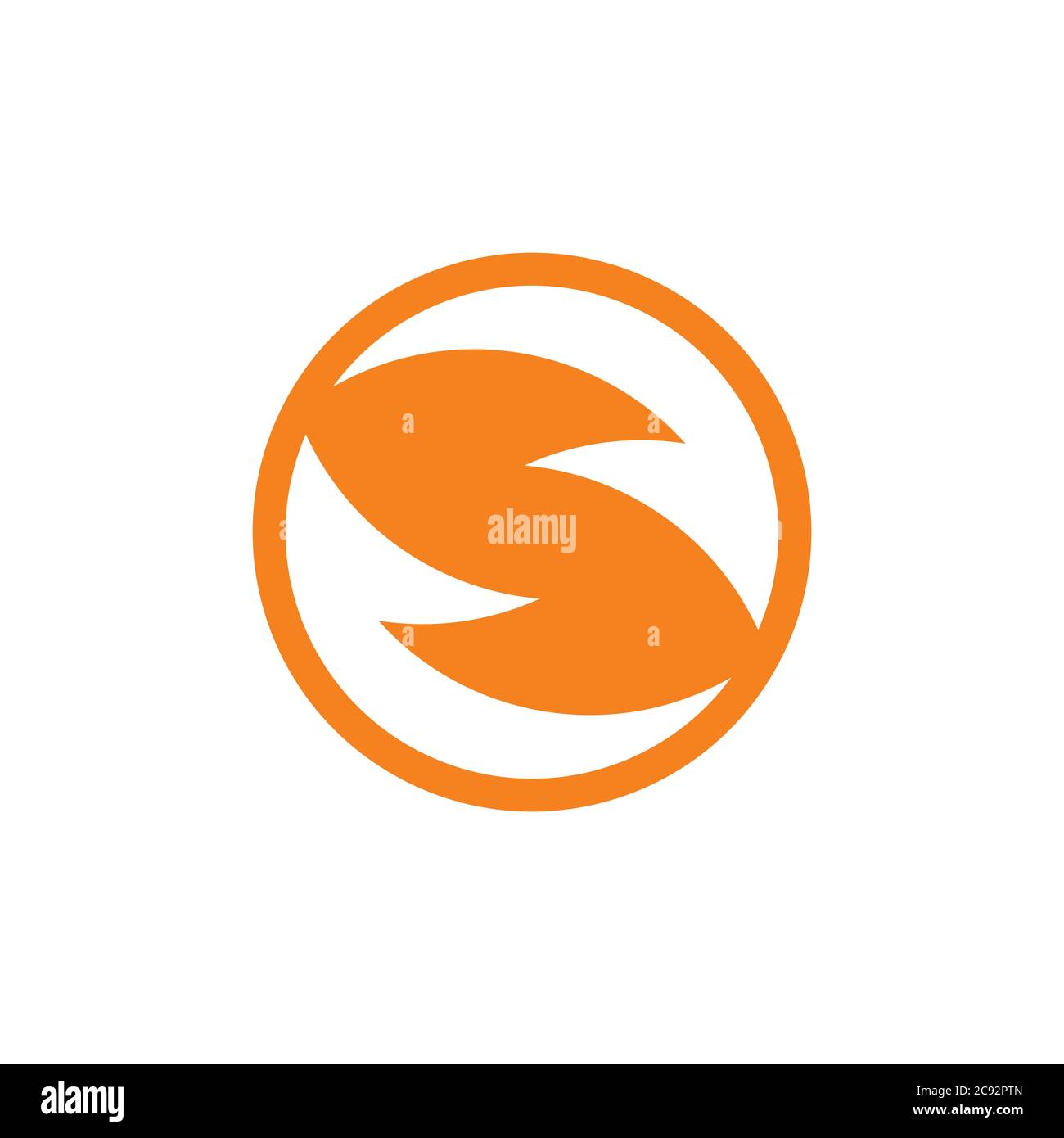 circle geometric motion arrow circle logo vector Stock Vector