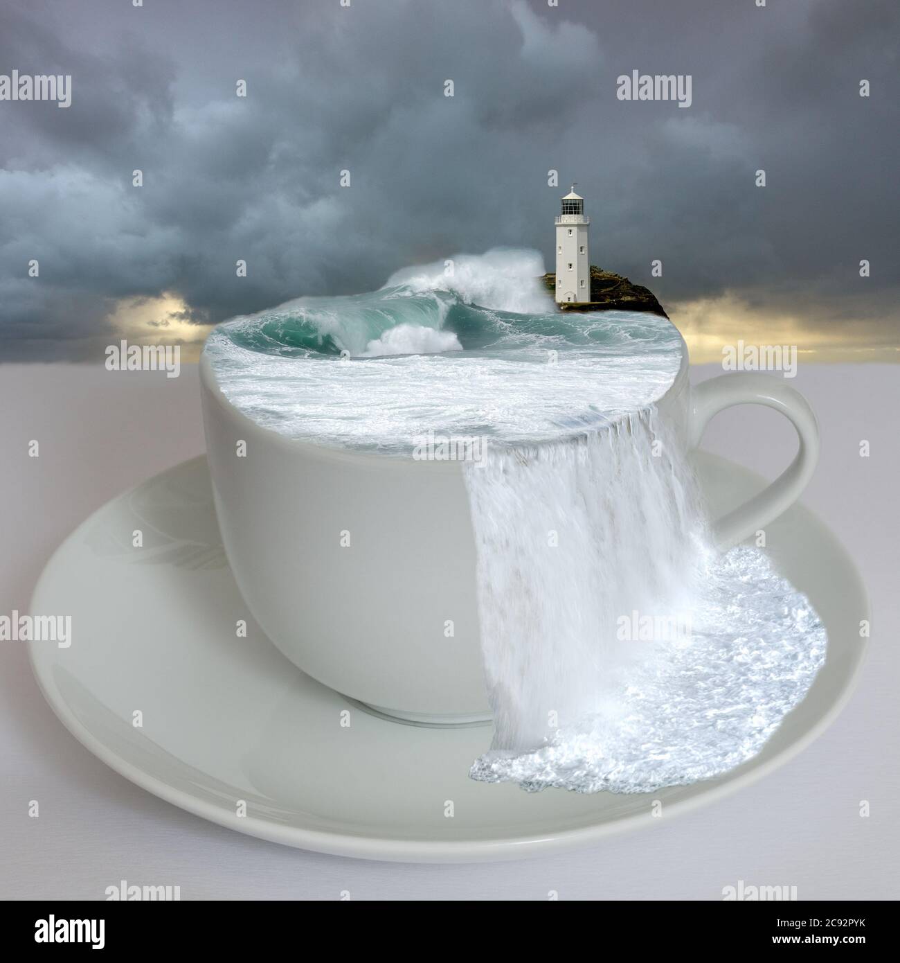 Storm in a Teacup Stock Photo Alamy