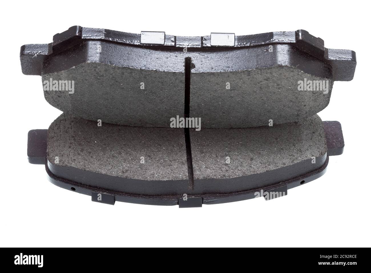 Brake pads, car spare parts isolated Stock Photo Alamy