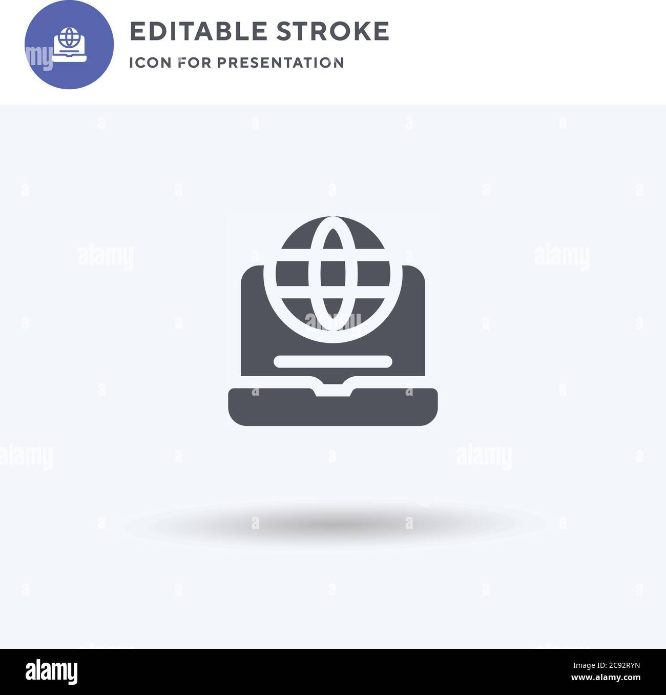 Internet icon vector, filled flat sign, solid pictogram isolated on ...
